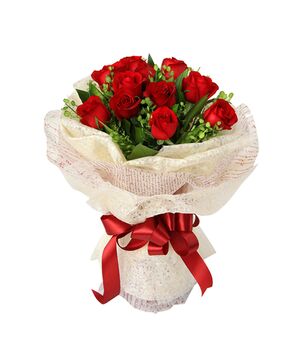 one dozen stems kunming red roses to vietnam